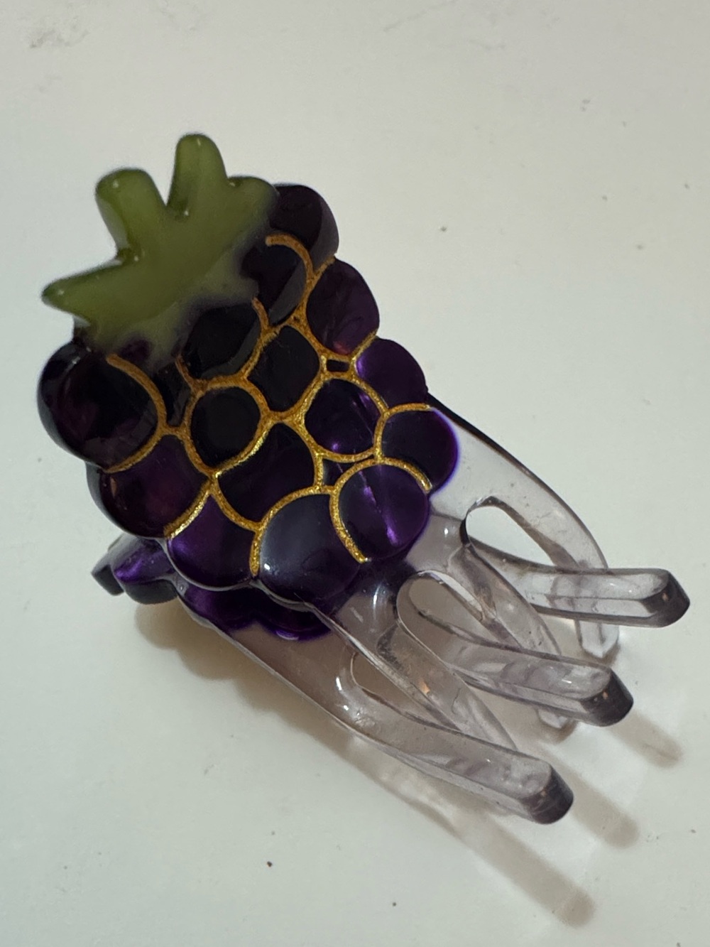 Coucou Suzette Blackberry Purple Mini Claw Clip for Hair